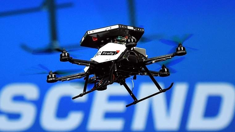 CES 2016 Intel Drone Dodges