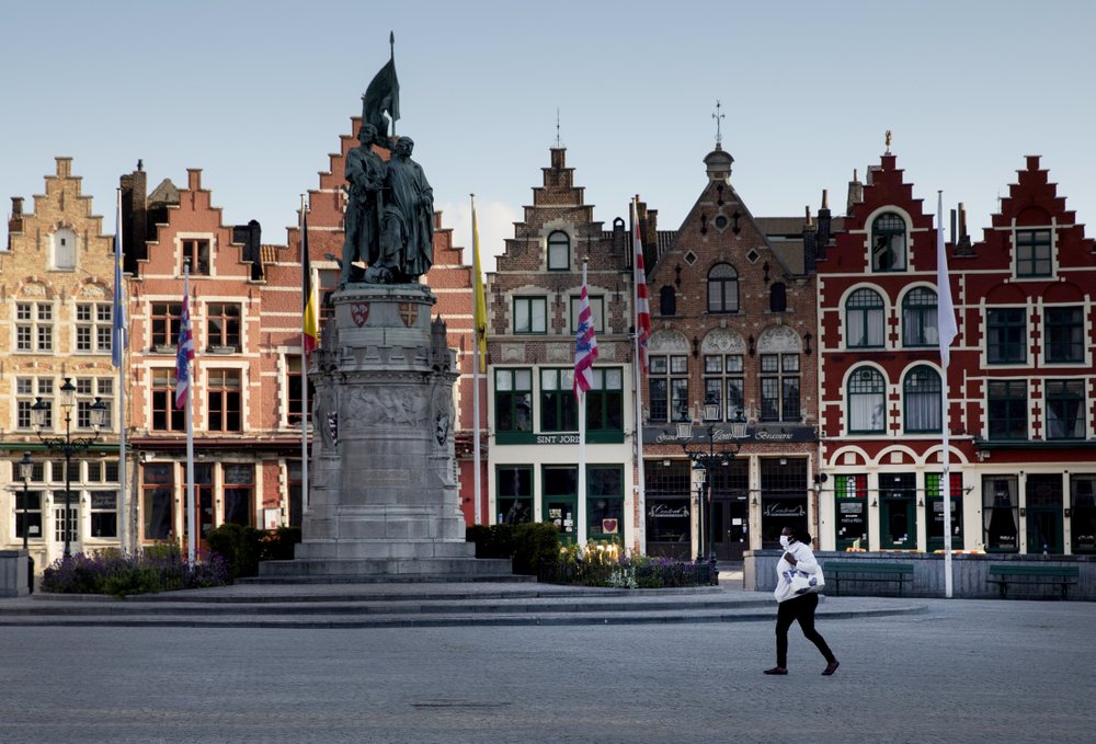 Market Square in Bruges, Belgium