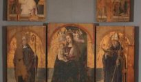 The San Gregorio Polyptych panels by Antonello da Messina, which were targeted in a major museum heist in Sicily.