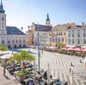 St. Pölten casting ballots for the 2026 municipal council election in Lower Austria.
