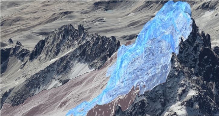 Thawing Permafrost Rockfall in Tyrol, Austria