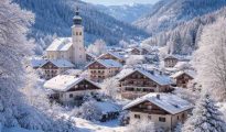 Liebenau-Gugu blanketed in snow during Austria’s extreme cold snap