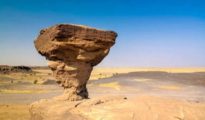 Saharan landscape near Agadez in northern Niger where Viennese resident Eva Gretzmacher was abducted.