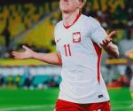Bartosz Mazurek of Red Bull Salzburg playing for Poland U21 national team