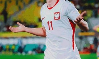 Bartosz Mazurek of Red Bull Salzburg playing for Poland U21 national team