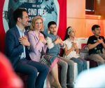 Austrian Foreign Minister Meinl-Reisinger and Education Minister Wiederkehr presenting a new children's rights book