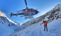 Rescue teams searching for victims after fatal avalanches in the Austrian Alps.
